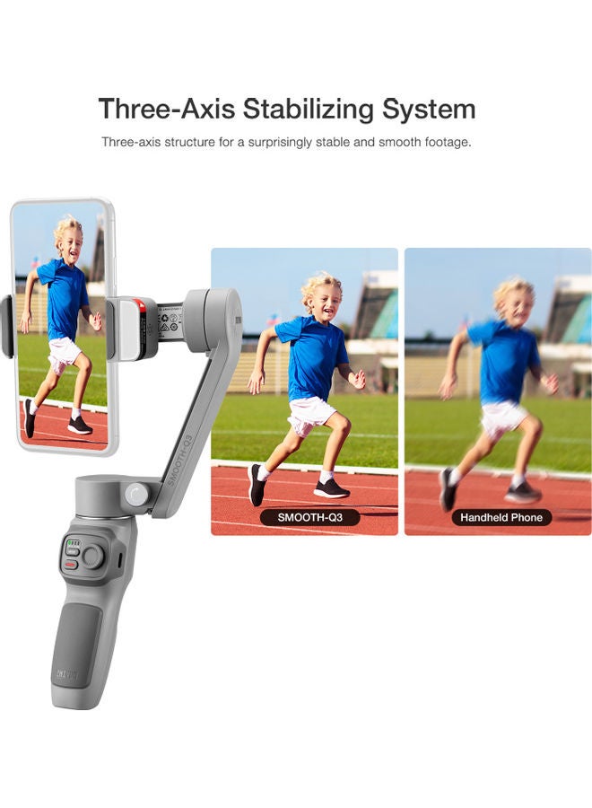 Zhiyun - Handheld 3-Axis Smartphone Gimbal Stabilizer Grey - Image 1
