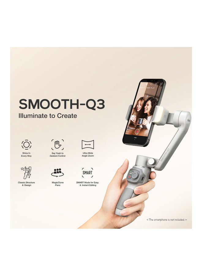 Zhiyun - Handheld 3-Axis Smartphone Gimbal Stabilizer Grey - Image 1