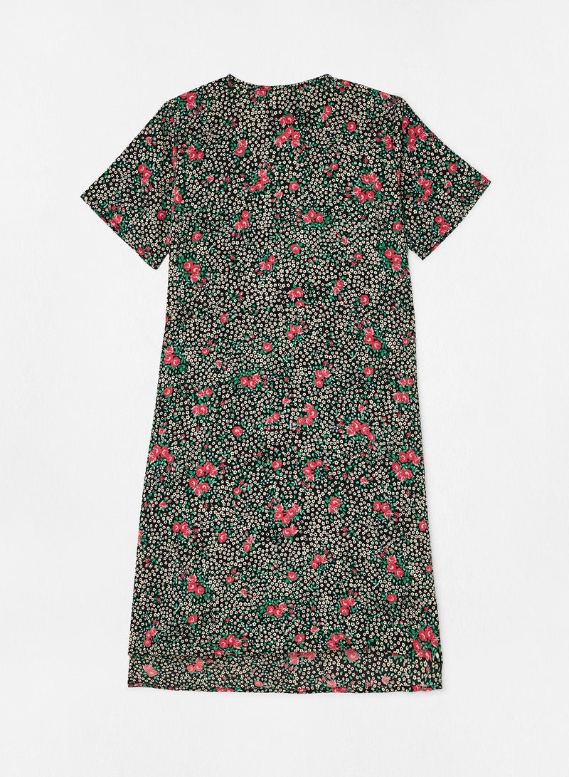 Aila Casual Printed Midi Dress Multicolour  - Image 2