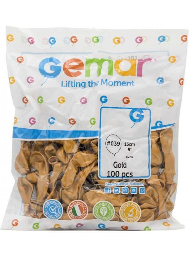 Gemar 100-Piece Latex Standard Balloons 5inch 