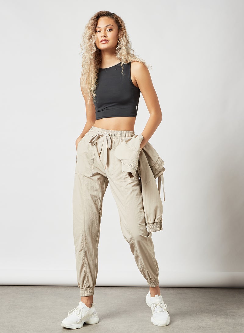 Sian Marie - Keyhole Back Crop Top Black - Image 1