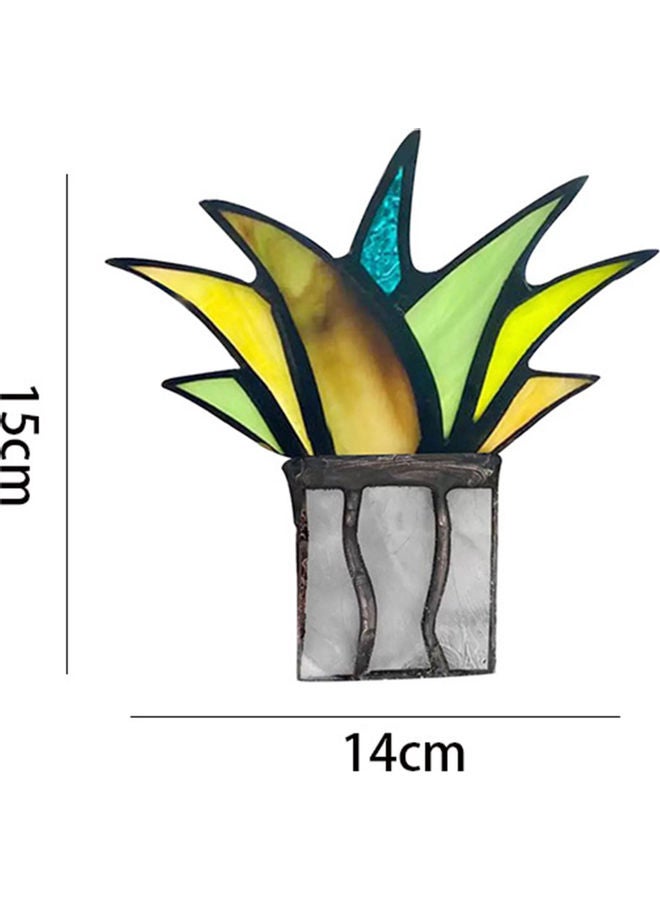 Acrylic Aloe Plant Garden Ornaments For Home Furnishings Multicolour - Image 2