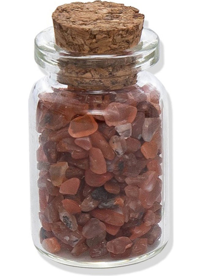 Wishing Bottle Natural Stones Decoration Gift Multicolour 