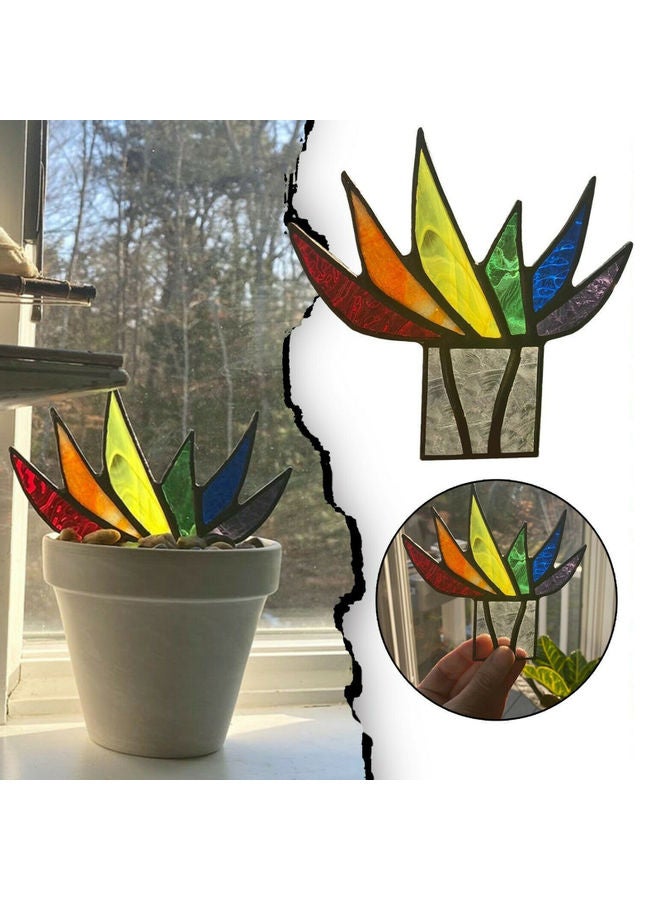 Mini Acrylic Aloe Plant Garden Ornaments For Home Furnishings Multicolour - Image 4