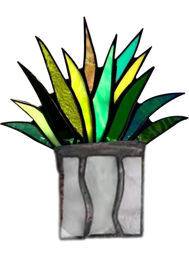 Mini Acrylic Aloe Plant Garden Ornaments For Home Furnishings Multicolour - Image 1