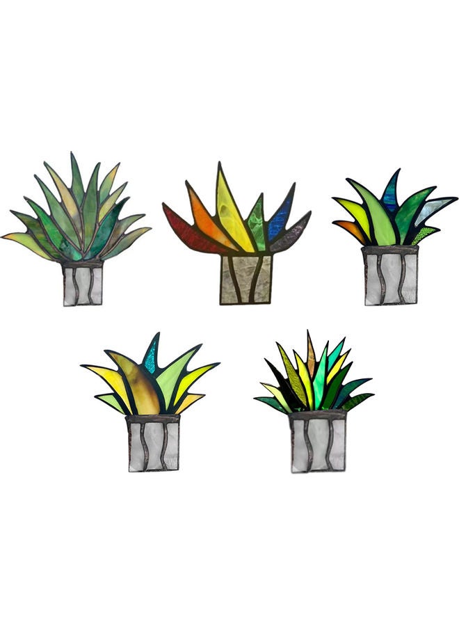 Mini Acrylic Aloe Plant Garden Ornaments For Home Furnishings Multicolour - Image 2