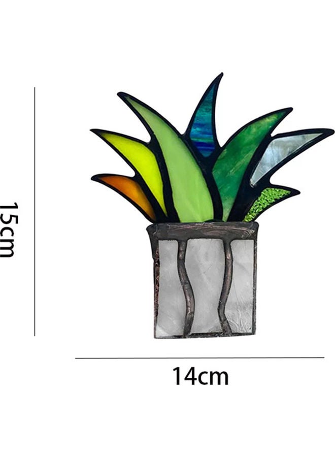 Acrylic Aloe Plant Garden Ornaments For Home Furnishings Multicolour - Image 2