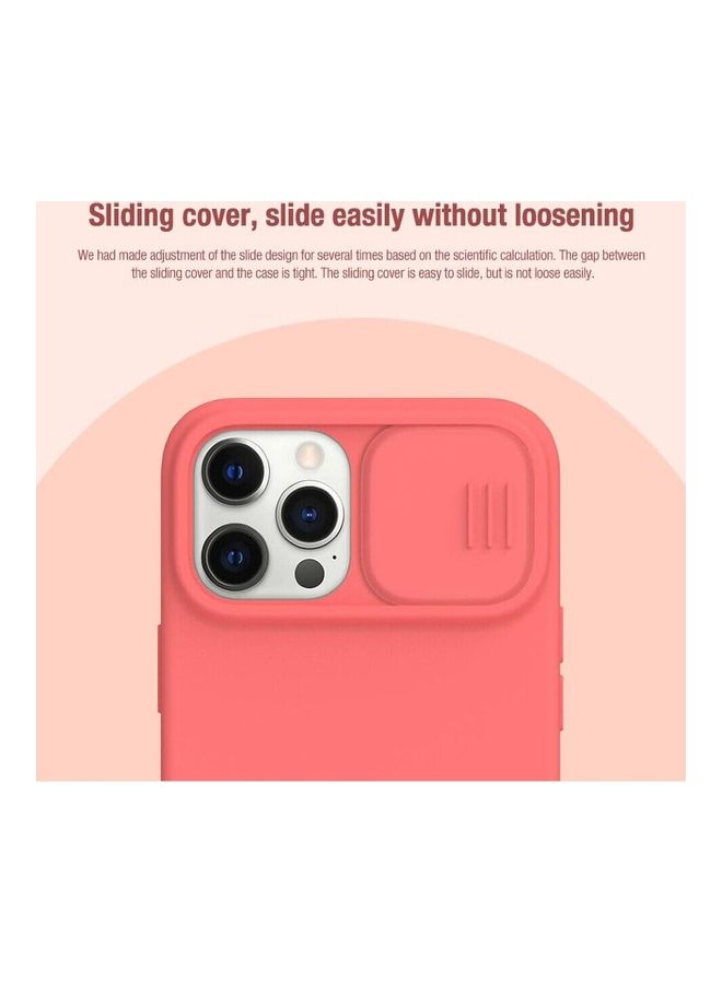 Nillkin - CamShield Silky Silicone Case For Apple iPhone 12 Pro Max - Orange Pink orange pink - Image 1