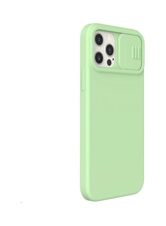 Nillkin CamShield Silky Magnetic Silicone Case For Apple iPhone 12 Pro Max - Matcha matcha green  - Image 2