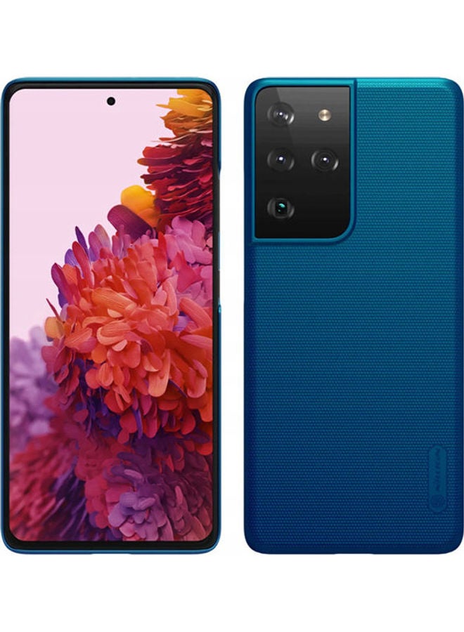 Nillkin - Super Frosted Shield Matte Case For Samsung Galaxy S21 Ultra peacock blue - Image 1