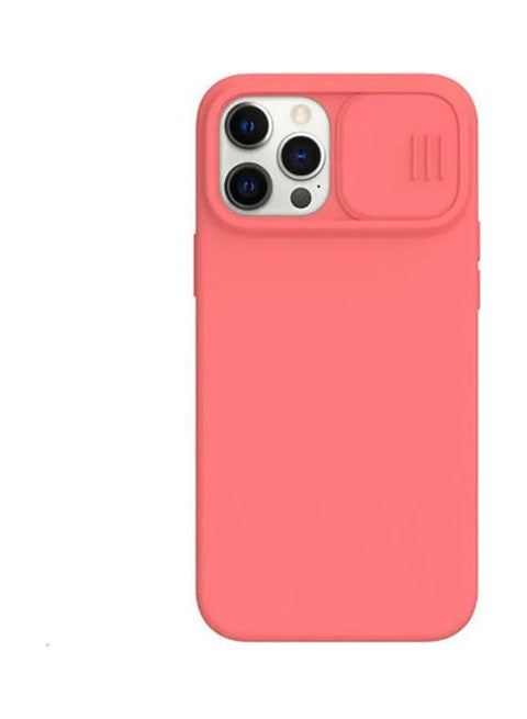 CamShield Silky Magnetic Silicone Case For Apple iPhone 12 Pro Max - Orange Pink orange pink