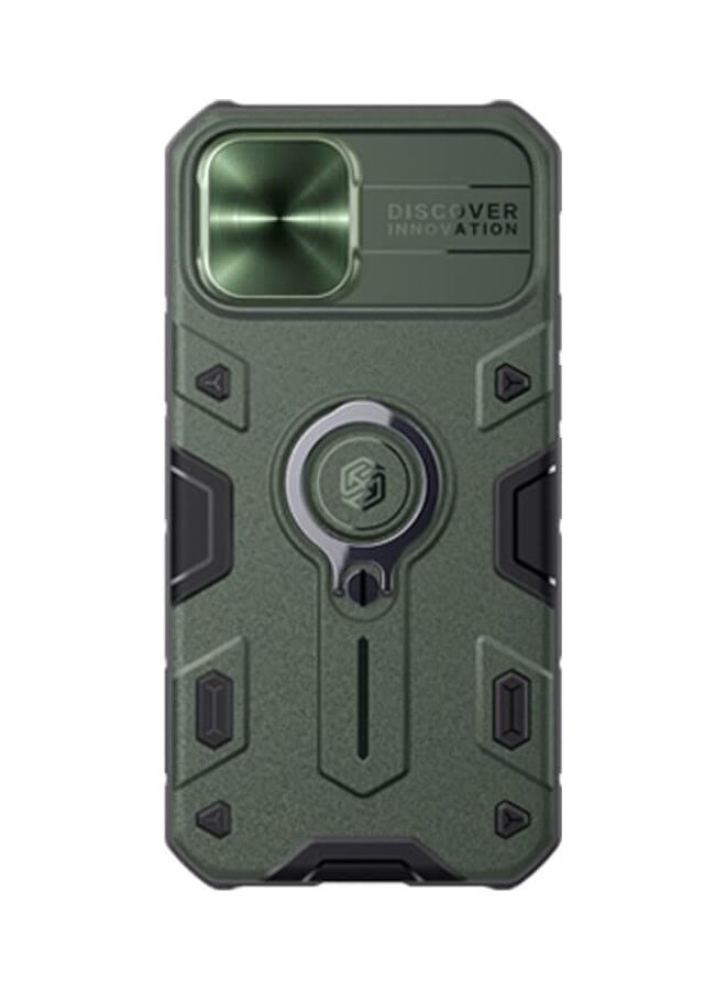 Nillkin CamShield Armor Case with Dazzling Metal Camera Cover For Apple iPhone 12 / 12 Pro (without Logo cutout) dark green - Image 2