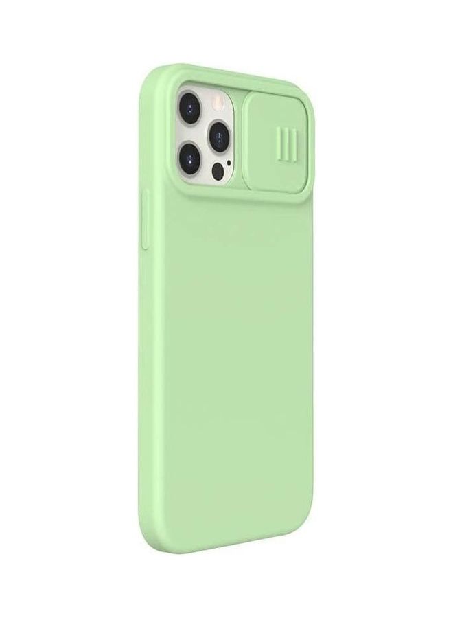 Nillkin - Cam Shield Silky Silicone Case For Apple iPhone 12 / 12 Pro Matcha Green - Image 1