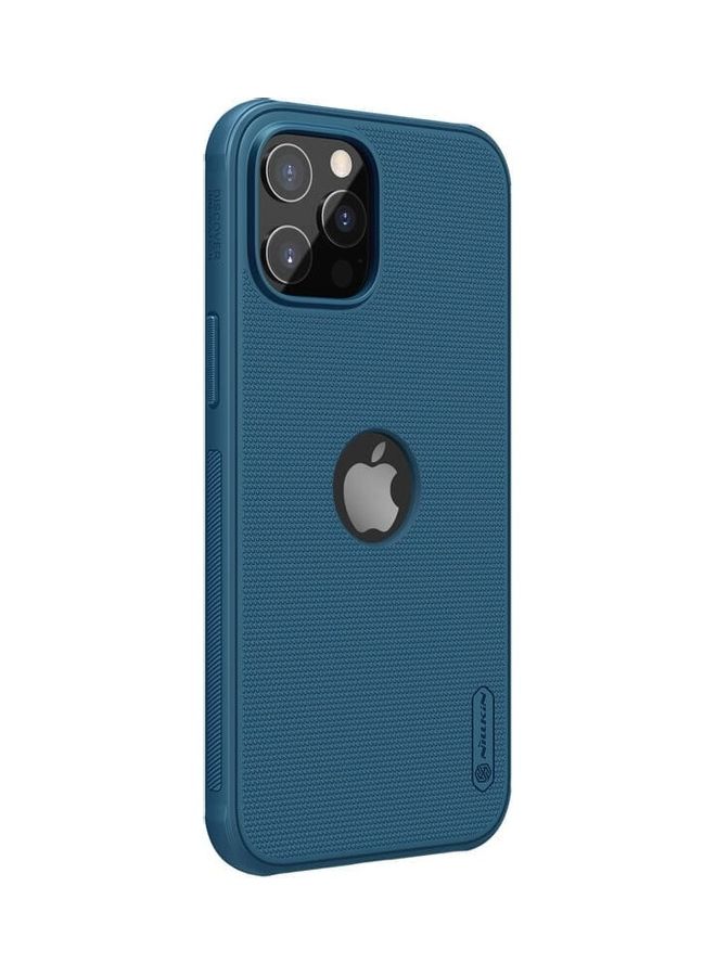 Nillkin Super Frosted Shield Magnetic Matte Protective Case For Apple iPhone 12 Pro Max (With Logo Cutout) blue - Image 3