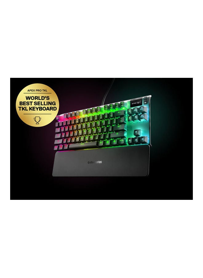 Steelseries Apex Pro Tkl Mechanical Gaming Keyboard – World’S Fastest Mechanical Switches – Oled Smart Display – Compact Form Factor – RGB Backlit