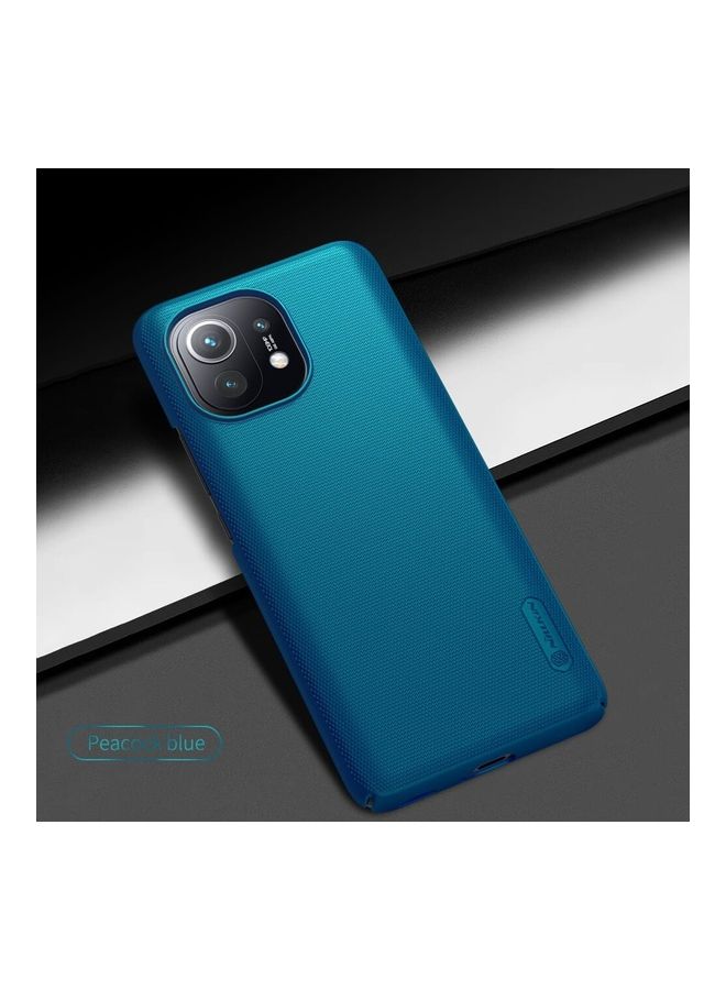 Nillkin Super Frosted Shield Matte Case For Xiaomi 11 peacock blue - Image 2