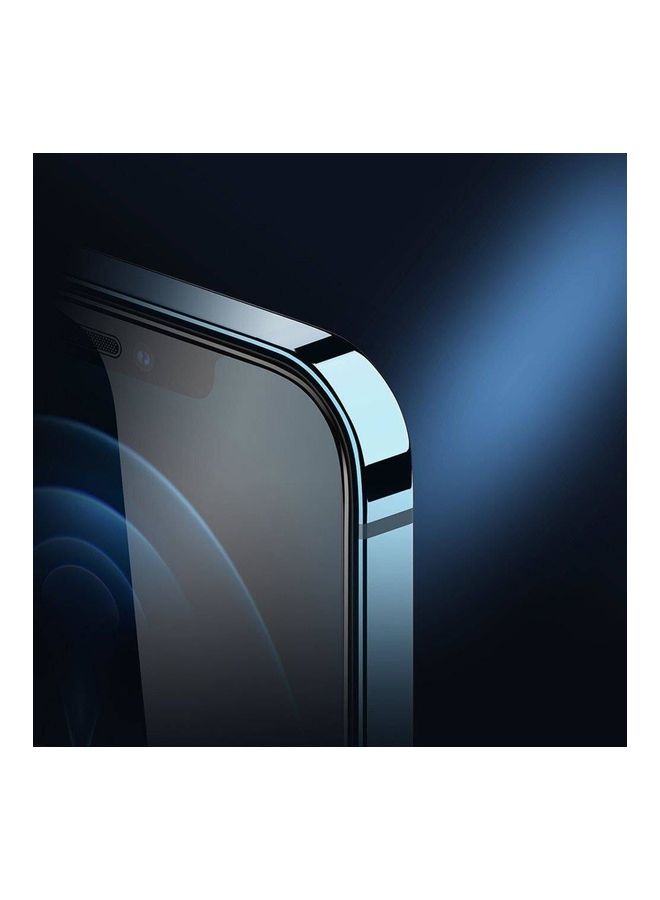 Nillkin 2-in-1 HD Full Screen Tempered Glass Protector For Apple iPhone 12 Pro Max Black - Image 4