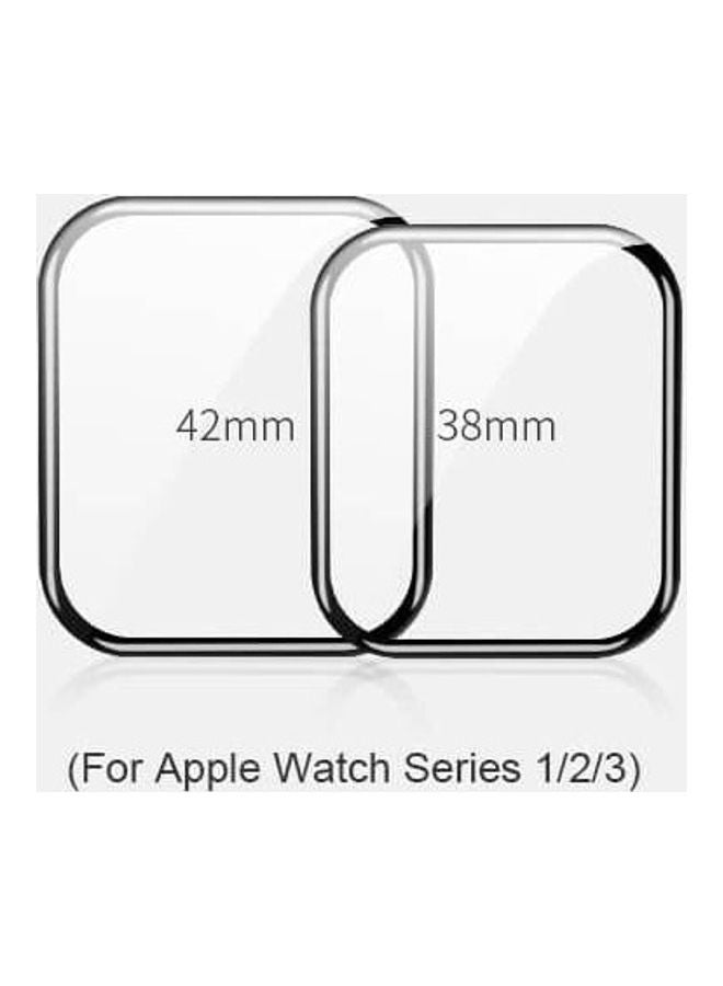 Nillkin 3D AW+ Full Coverage Watch Tempe Protector For Apple iWatch 42mm Series 1 / 2 / 3 , 0.33mm Black - Image 5