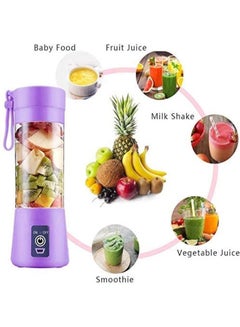TOSCANA U Electric Portable Juicer 380 ml 200 W TU12462 Purple/Clear  - Image 2