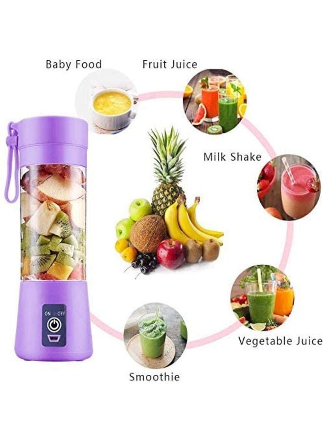 TOSCANA U - Electric Portable Juicer 380 ml 200 W TU12462 Purple/Clear - Image 1