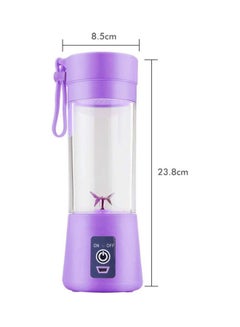 TOSCANA U Electric Portable Juicer 380 ml 200 W TU12462 Purple/Clear  - Image 5