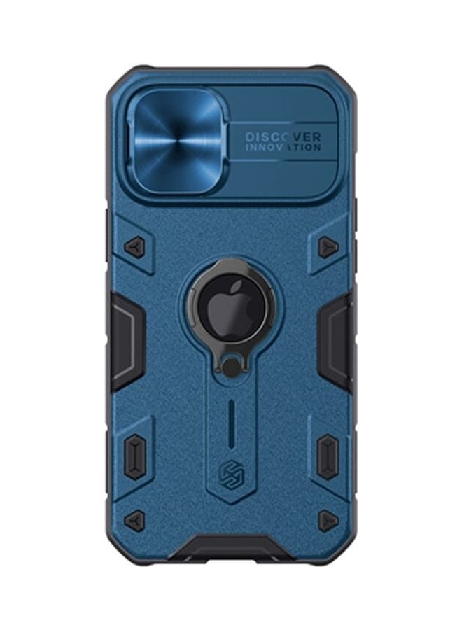 Nillkin - CamShield Armor Case with Dazzling Metal Camera Cover For Apple iPhone 12 / 12 Pro (with Logo cutout) blue - Image 1