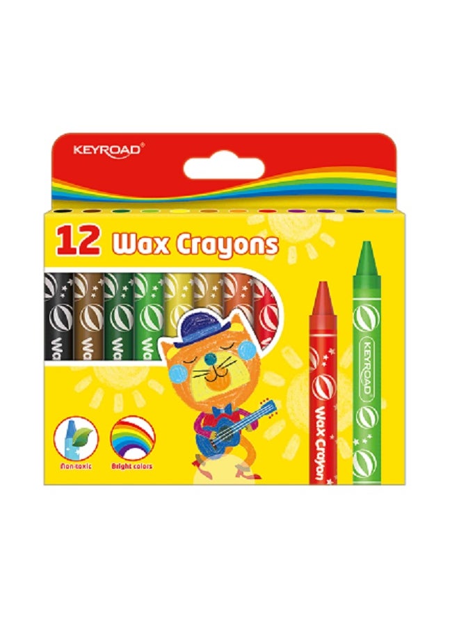 KR971305 الوان شمع كى رود 12لون 11مم جامبو متعدد الألوان