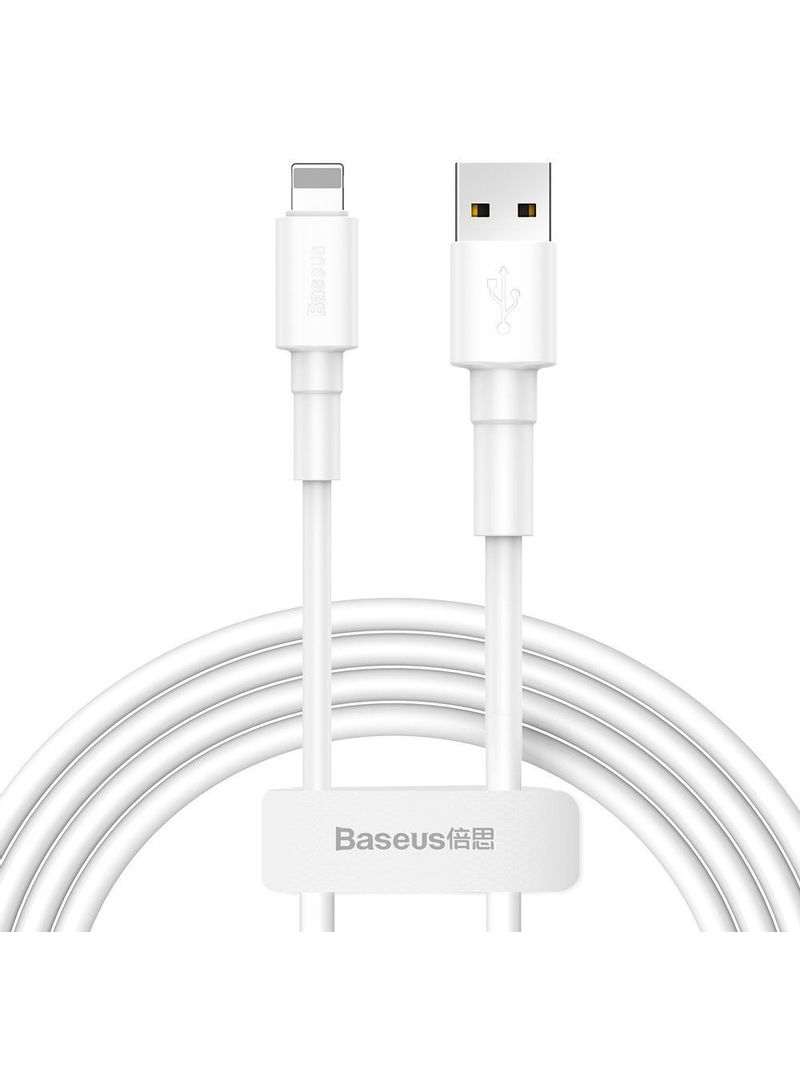 Baseus - Lightning Data Sync And Charging Cable White - Image 1