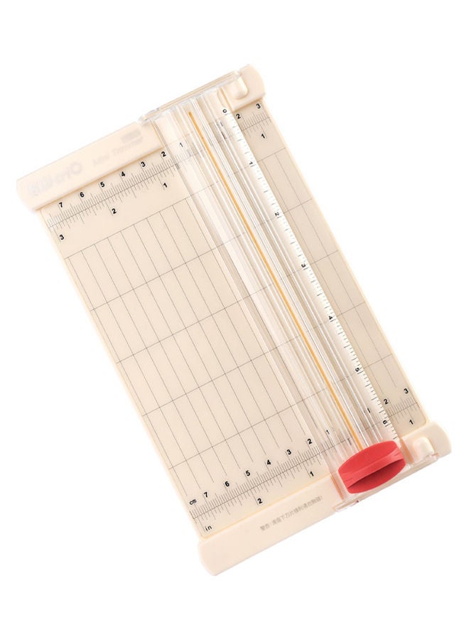 Kw-trio Desktop Paper Cutter And Fold Line Tool Clear 