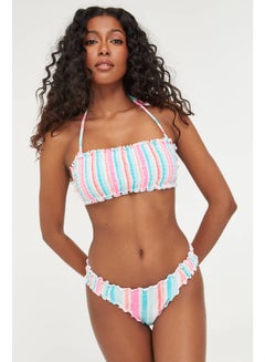 Ardene Cheeky Clean Shirring Bikini Bottom Multicolour  - Image 1