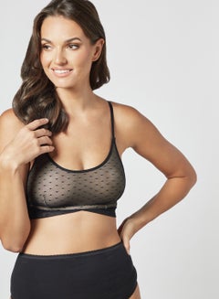 Mesh Strappy Bralette Black