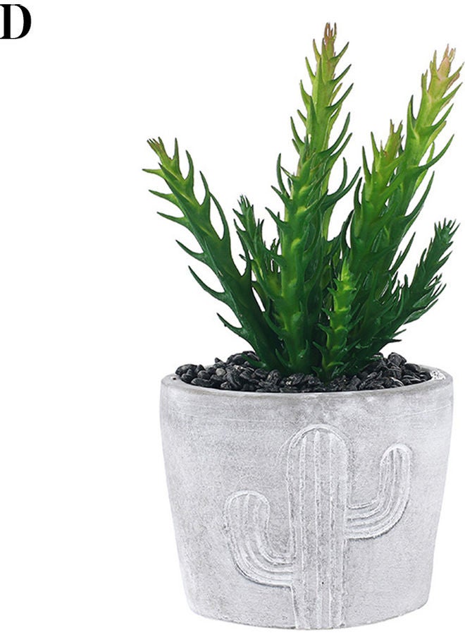 Artificial Lotus Succulent Flower Bonsai Plant Green 