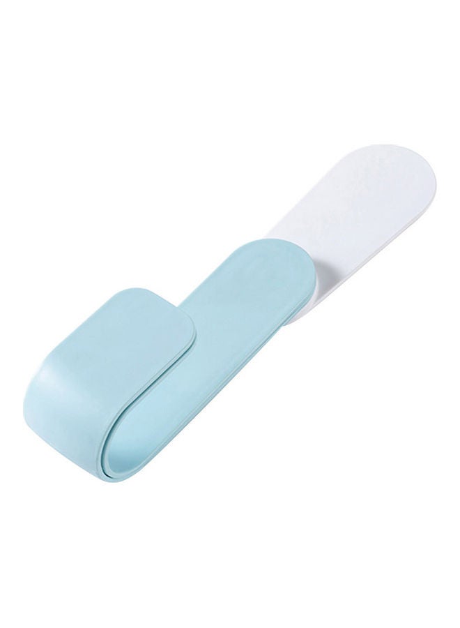 Adjustable Wall Mount Adhesive Pot Lid Holder Storage Rack Blue