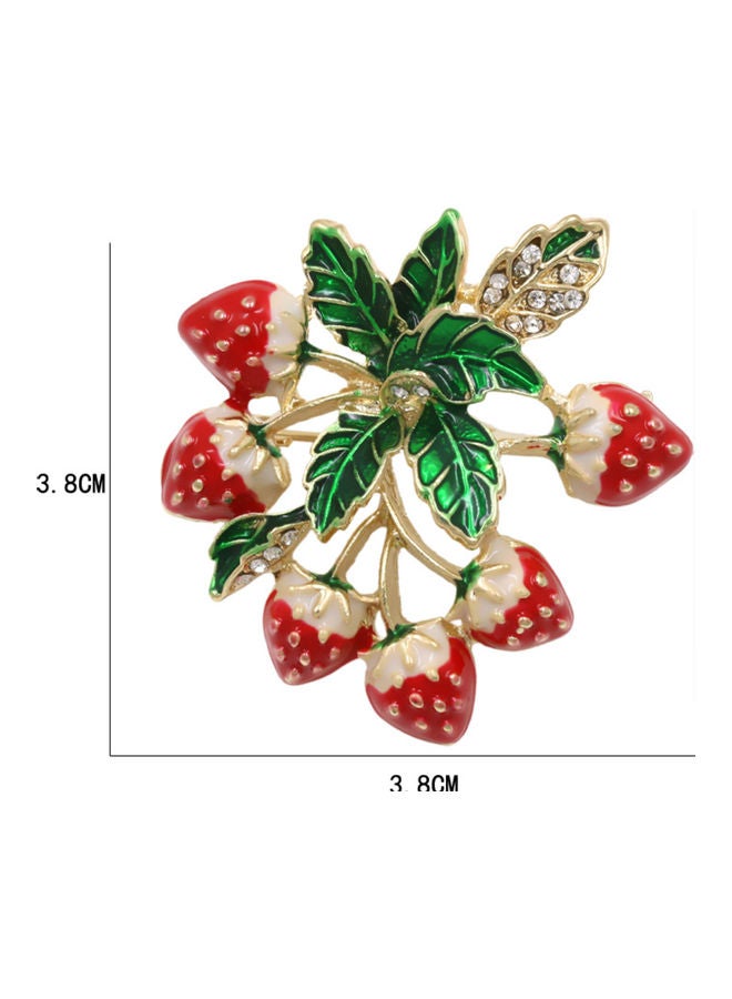 J.J Hand made Strawberry Shaped Cute Brooch - Image 5