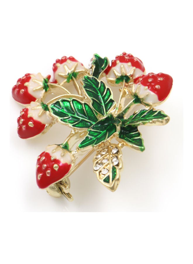 J.J Hand made Strawberry Shaped Cute Brooch - Image 4