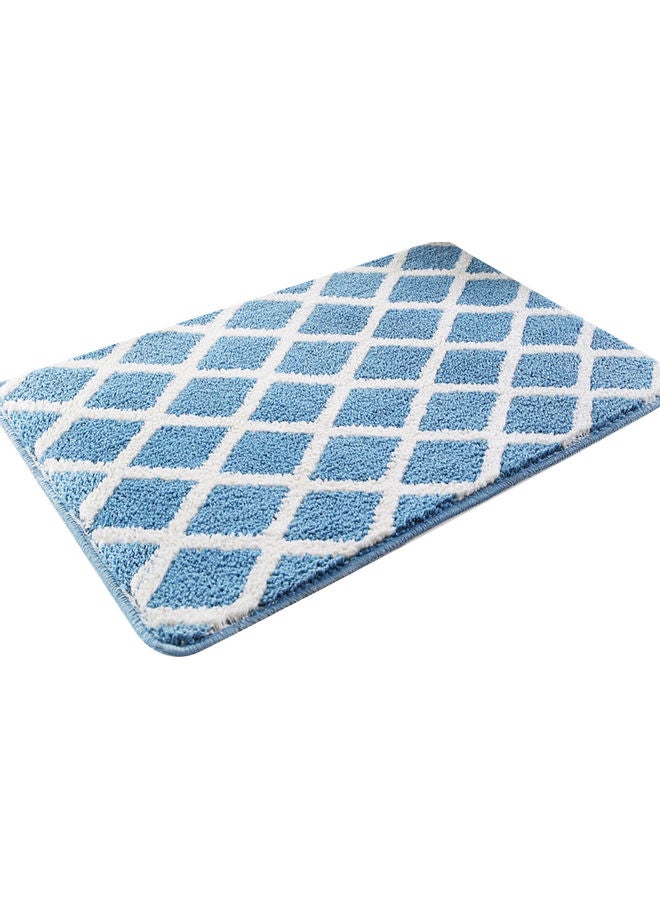 Generic Square Shape Anti-Slip Door Mat Blue/White 45 X 15 X 15cm  - Image 1