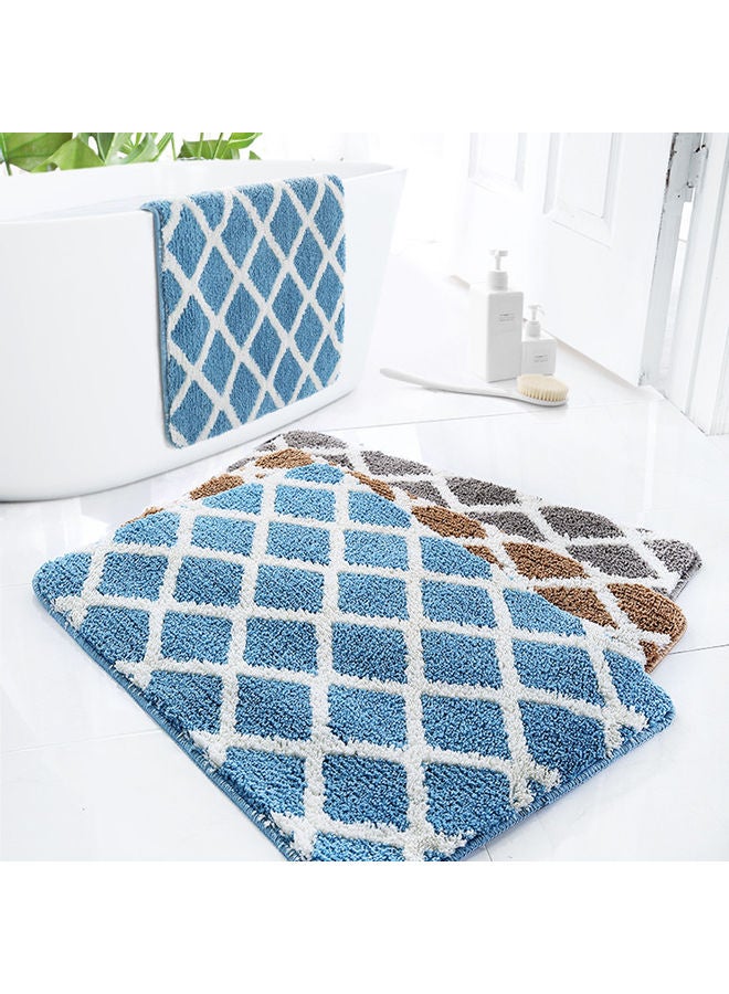 Generic Square Shape Anti-Slip Door Mat Blue/White 45 X 15 X 15cm  - Image 2