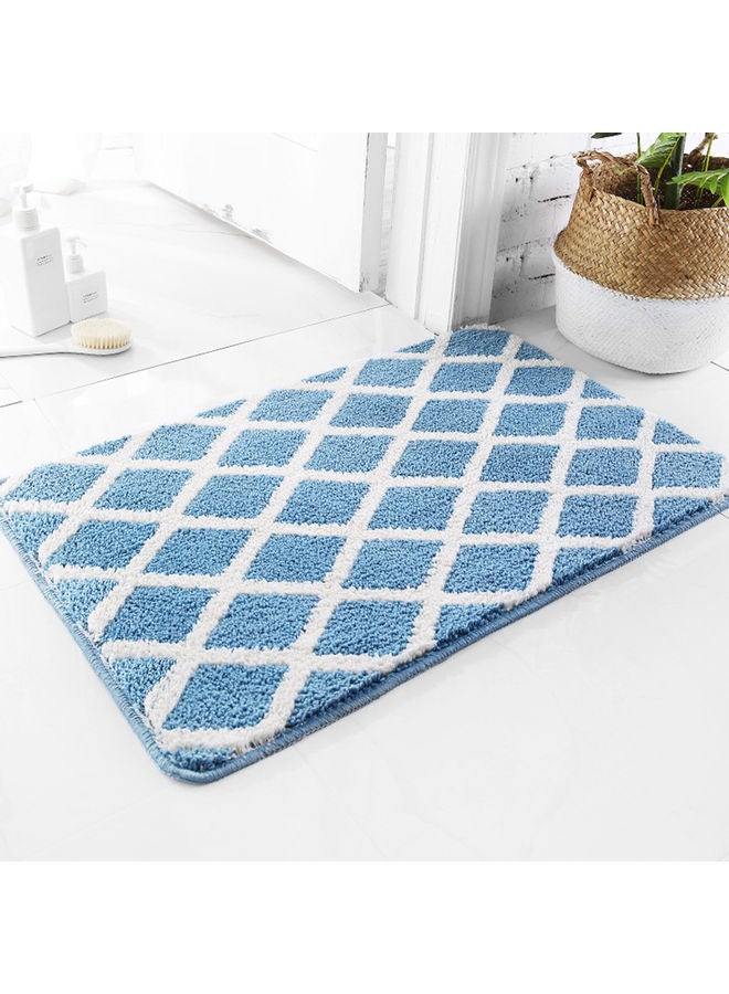 Generic Square Shape Anti-Slip Door Mat Blue/White 45 X 15 X 15cm  - Image 3