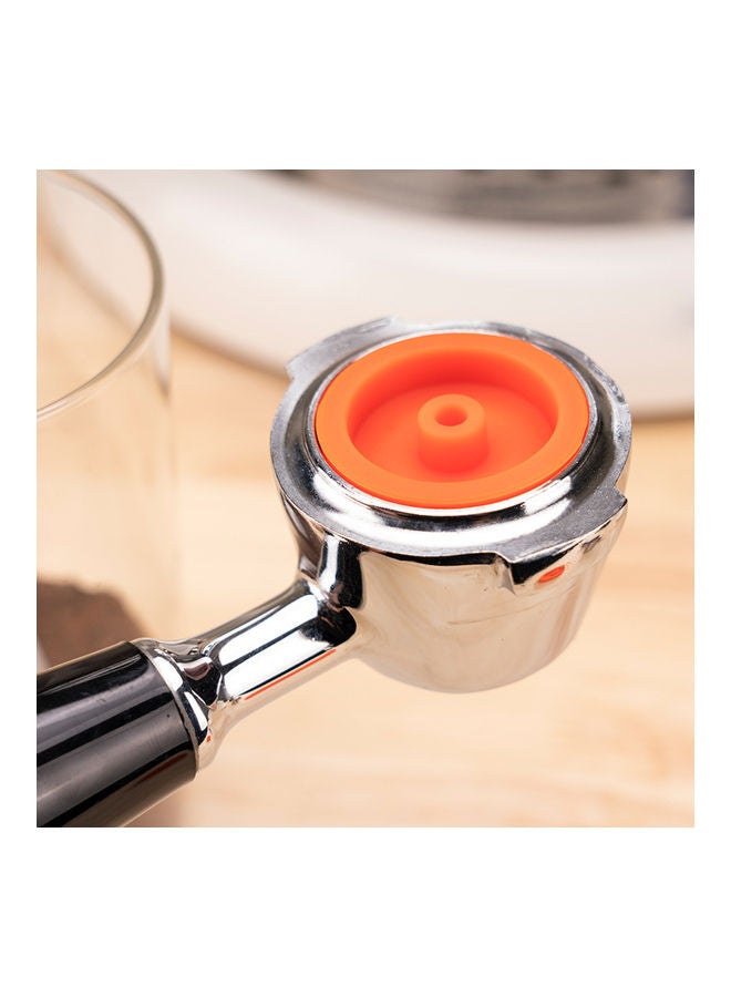 Stainless Steel Refillable Coffee Capsule Espresso with illy Machine Silver/Orange 10 x 5 x 10cm - Image 2