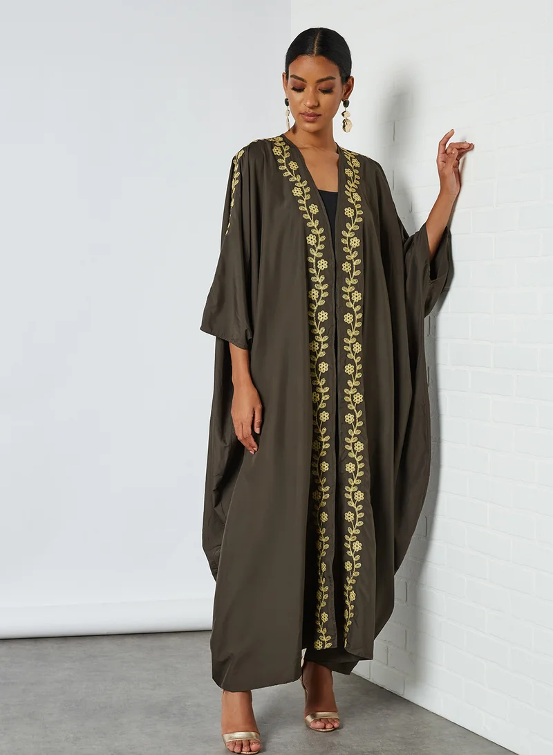 Coco Desert Flower Embroidered Abaya