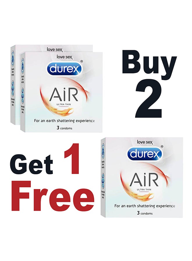 دوريكس عبوة من 3 واقيات ذكرية آير الترا ثين - Image 1