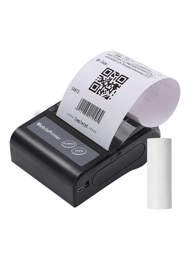 Aibecy Portable BT Thermal Receipt Printer with Rechargeable Battery Support ESC/POS Black  - Image 2