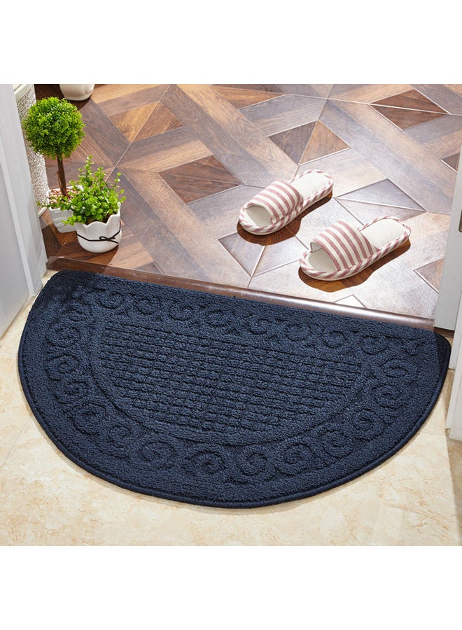 Generic Semicircle Shape Anti-Slip Water Absorption Doormat Blue 40x15x15cm  - Image 2