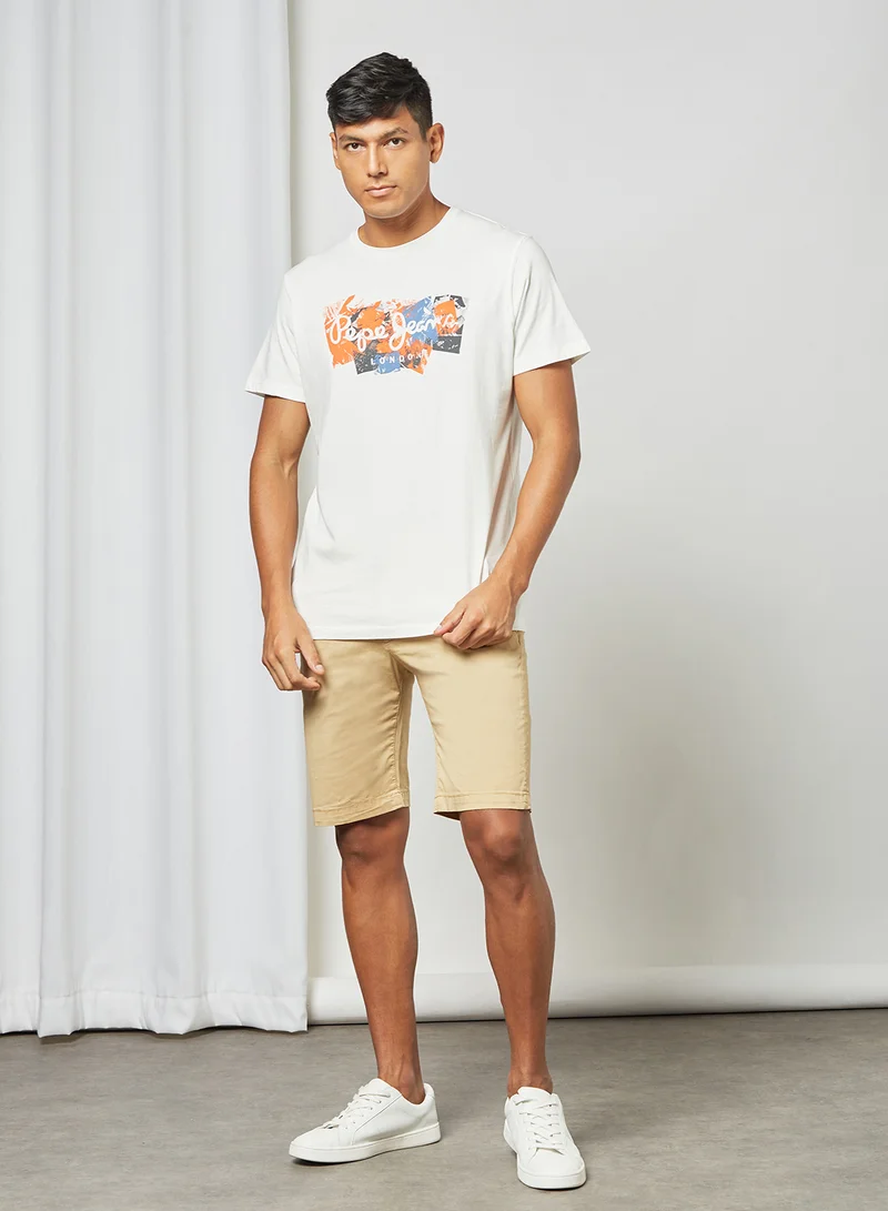 Pepe Jeans LONDON Chino Bermuda Shorts Brown