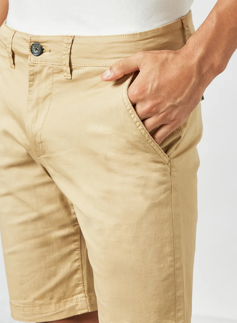 Pepe Jeans LONDON Chino Bermuda Shorts Brown