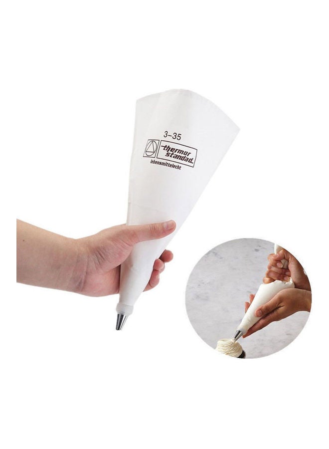 Thermo Standard Cotton Piping Bag White/Black - Image 3