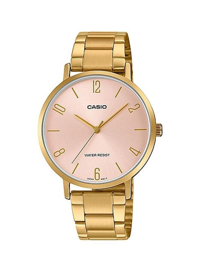 CASIO Women's Stainless Steel Analog Wrist Watch For Women LTP-VT01G-4B - Image 1