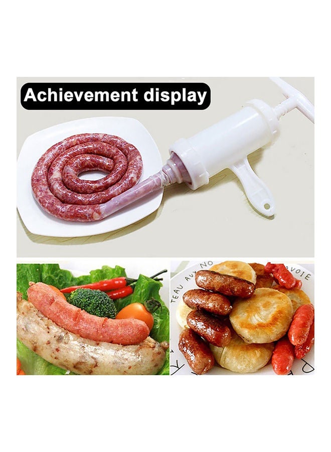 Manual Meat Sausage Filler Stuffer White - Image 1