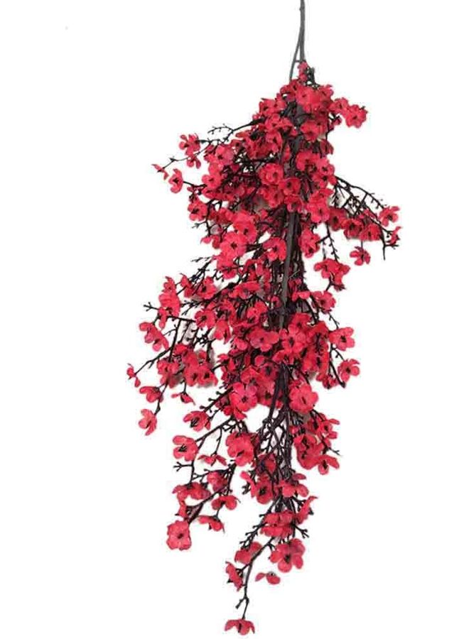 زهور صناعية للديكور يمكنك تركيبها بنفسك أحمر - Image 1