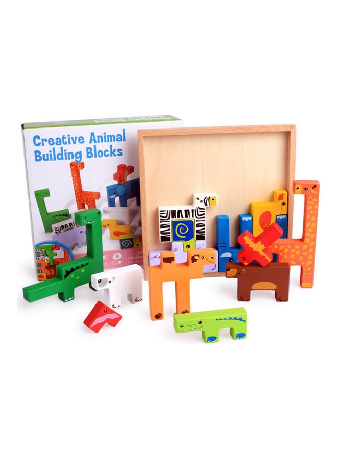 MissTiara MTZAOJIAO48 12-Piece Creative Animal Building Blocks 12 3+ Years  - Image 2